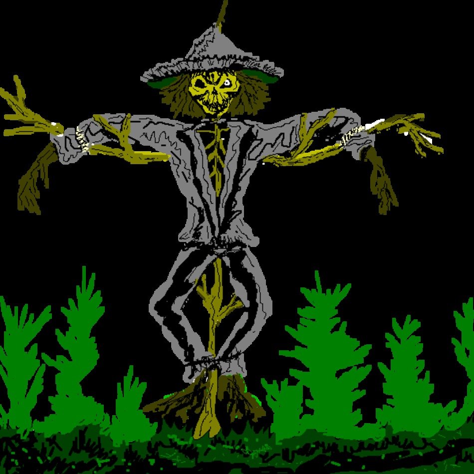 Scary Scarecrow Clip Art free image download