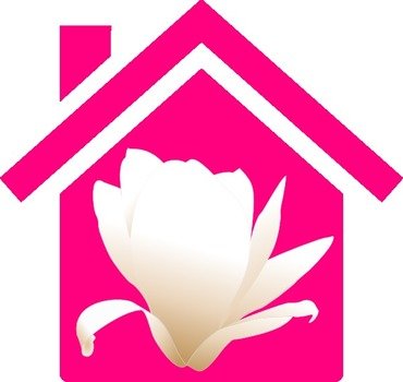 Pink House 2 Clip Art