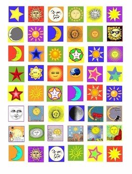 Sun Moon Stars Clip Art N13