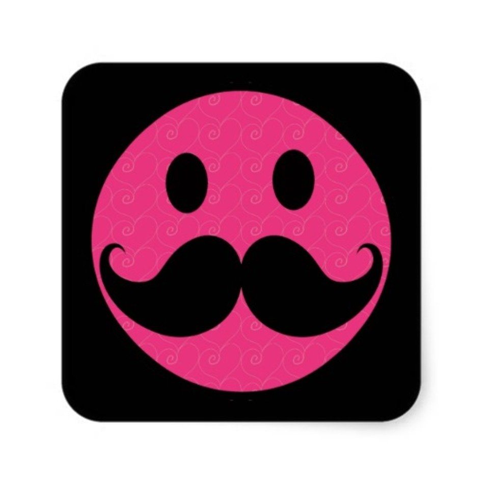 Smiley Face With Mustache N16