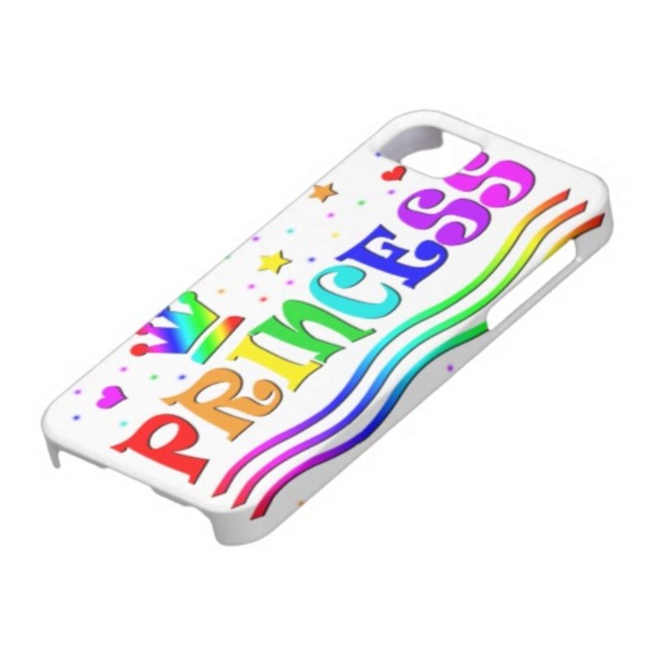 Cute Cartoon Clip Art Rainbow Princess Tiara IPhone 5 Cases