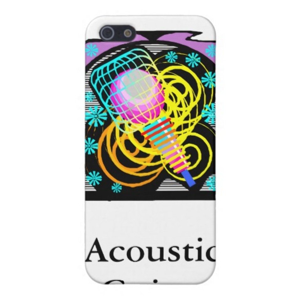Grand Piano Red White Blue Graphic Image Covers For IPhone 5