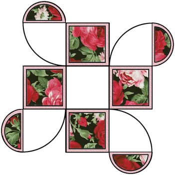Red And Pink Roses Against A Black Background On Pretty Clipart N2