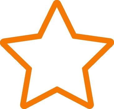 Large White Star Clip Art