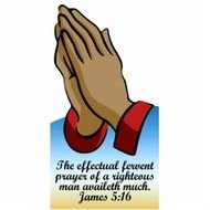 Praying Hands With Bible Verse N2