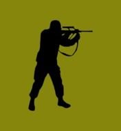 Rifle Hunter Clip Art