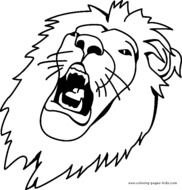 Tiger And Lion Coloring Pages