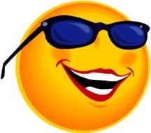 Happy Face With Sunglasses Clip Art N2