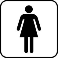 Ladies Room Sign Clip Art N4