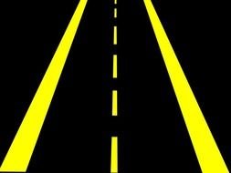 Roadway Clipart Highway Highwaysvg