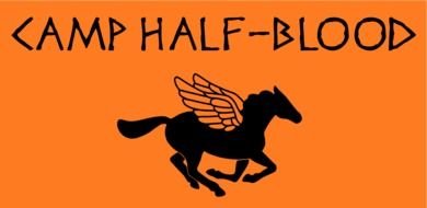 Pegasus logo on an orange background