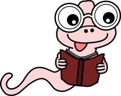 Book Worm Clip Art N22