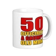 Grumpy 50th Birthday Humour Mugs