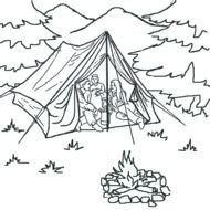 Camping Coloring Pages