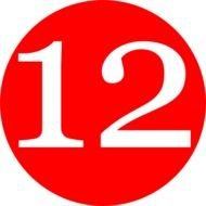 Number 12 Clip Art N19