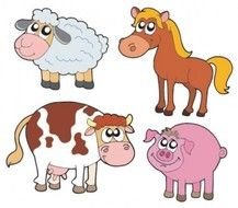 Cartoon Farm Animals Clip Art N25
