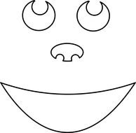smiley on a white background