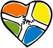 Caring Helping Hands heart drawing