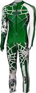 green and grey Ski Race Suit, render