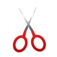 red Scissors Clip Art drawing