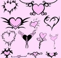 Tribal Dragon Heart Tattoo