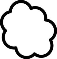 Thought Cloud Clip Art N2