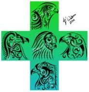 clipart of the Birds Of Prey Tattoo designs