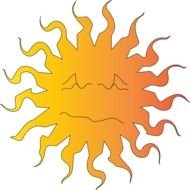 Free Clip Art Hot Sun Picture