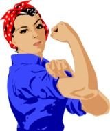 Muscle Woman Clip Art N2