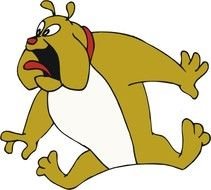 Cartoon Dogs Bulldog