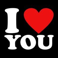 I Love You heart drawing