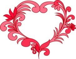 Fancy Heart Clip Art N7