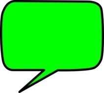 Green Speech Bubble