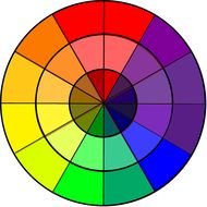 Beautiful round color wheel