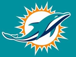 Miami blue Dolphins Logo drawing