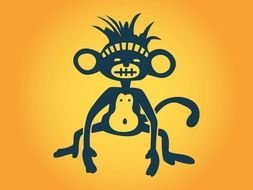 Cartoon Character With Spiky Hair N5