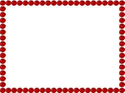 painted frame of red apples