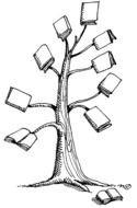 Drawing of Book Tree