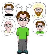 men drawing