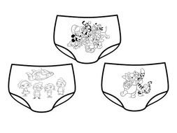 potty training pants, Coloring Page