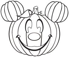 Mickey Mouse Halloween Coloring Pages N5