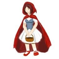 Cartoon Little Red Riding Hood clipart
