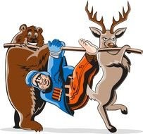 Hunting drawing