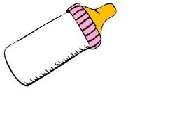 Baby Girl Bottle Clip Art N4