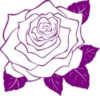 Rose Outline Clip Art N4