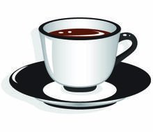 Coffee Cup Clip Art Black White N29