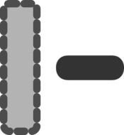 Flat Theme Action Delete Column Icon