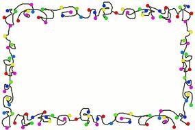 Christmas Lights Border drawing