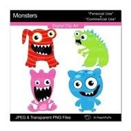 Cute Monster Clip Art N73