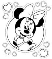 Minnie Mouse Coloring Pages N9